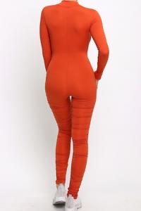 Jumpsuit with front zipper